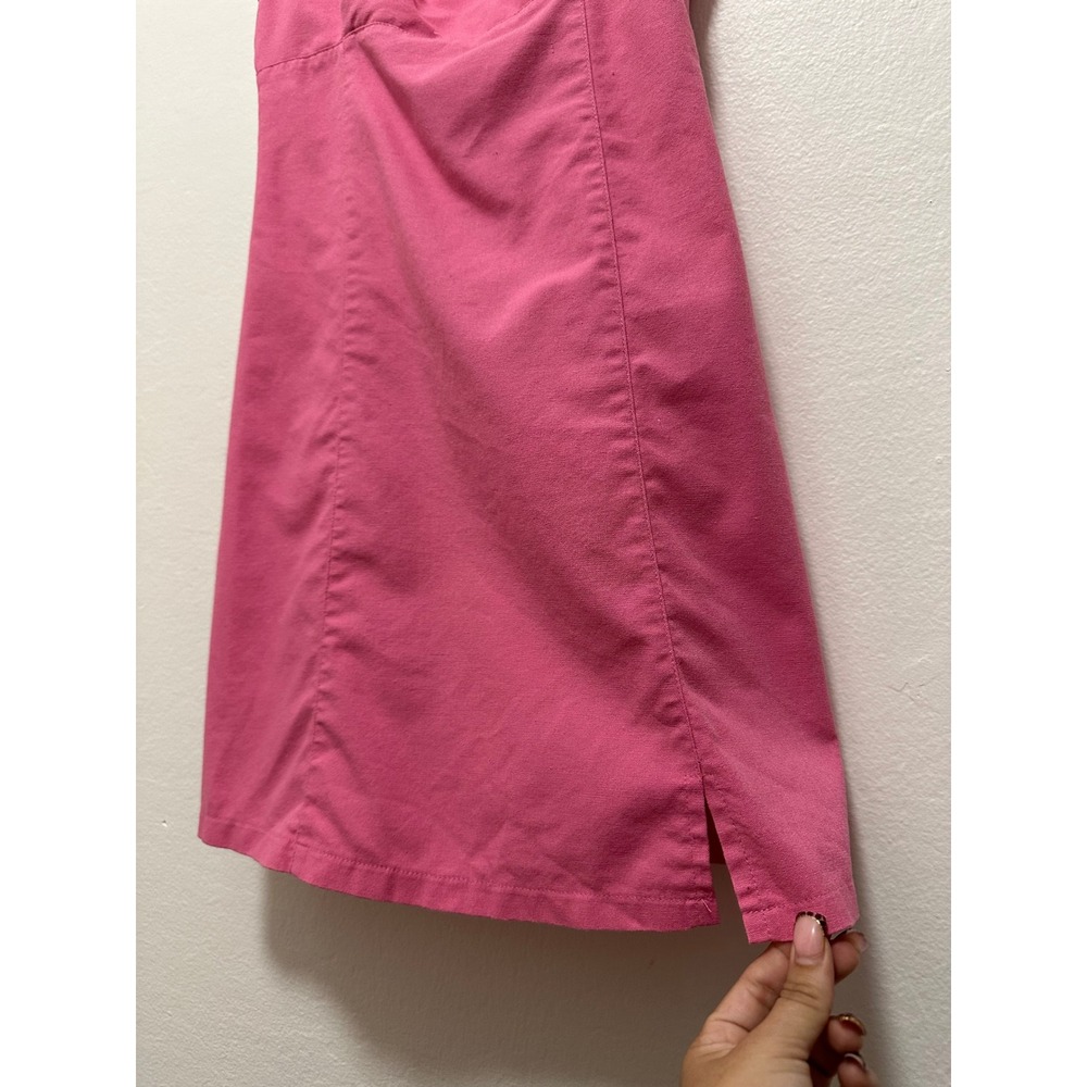 Avantlook Hot‎ Pink Square Neck Ruffle Strap Mini Dress Tie Back - Picture 7 of 10
